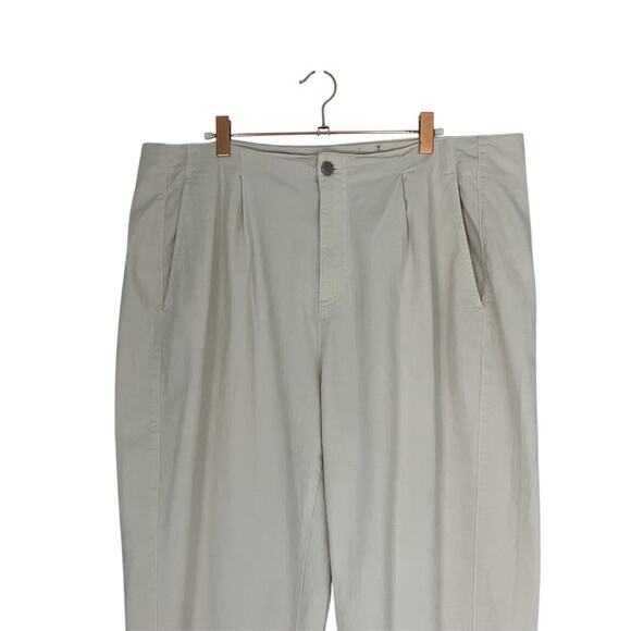 Eileen Fisher Undyed Organic Cotton Denim Tapered Pants barrel leg jeans Sz 18 - Picture 7 of 13